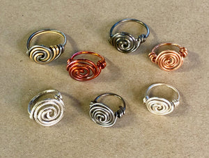 Ying/Yang Spiral Rings Workshop