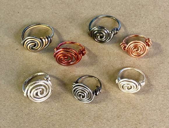Ying/Yang Spiral Rings Workshop